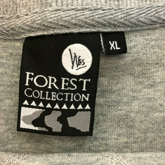 Vintage Forest Collection Jaguar Cat Grey Sweater - Picture 5 of 7